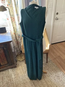 Calvin Klein Eleganter Grün/Silber Glitzer Damen Jumpsuit Strampler 10 Festlich - Bild 1 von 7