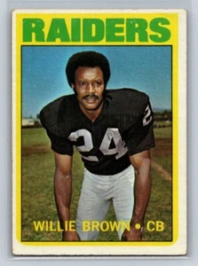 1972 Topps Set Break Willie Brown #28 Oakland Raiders - Picture 1 of 2