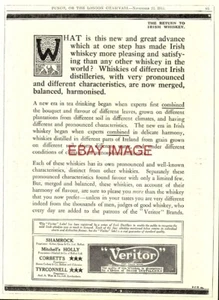 Advert Union of Irish Distillers VERITOR Whiskey Original 1911 Print Ad 724/08 - Picture 1 of 1