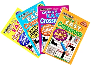 NEU Menge 4 Dell Penny Press Schnell & Einfach Super Jumbo Kreuzworträtsel Bücher - Bild 1 von 2