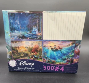 Disney Thomas Kinkade 3 in 1 puzzle 500 piece Jigsaw Puzzle 3 pack puzzles NEW - Picture 1 of 7