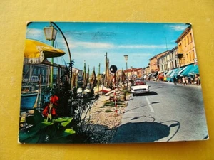 (FG.A74) CESENATICO - PORTO CANALE e VIALE ANITA GARIBALDI animata auto (vg 1962 - Imagen 1 de 2