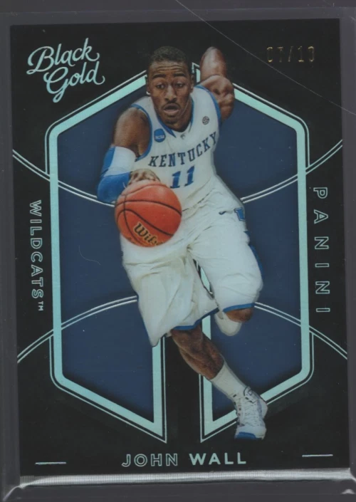2016 Panini Black Gold Collegiate Holo White Gold Foil #61 John Wall /10 - Изображение 1 из 1