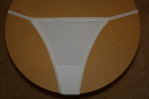 Ivory Cream Thong G-String - Size Medium - Picture 1 of 2