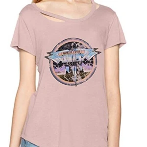William Rast Damen Riot Single Cold Shoulder T-Shirt Oberteil World Tour Neu - Bild 1 von 6