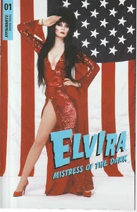 Dynamite ELVIRA MISTRESS OF THE DARK No. 1 (2018) Stars & Stripes Photo Variant! - Picture 1 of 1