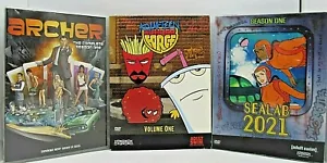 Adult Swim Starter Pack Season 1 of Archer Sealab 2021 & Aqua Teen Hunger Force - Picture 1 of 2