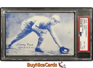 1926-1929 Jimmy Foxx Exhibits Postcard Back RC Rookie PSA 4.5 Pop 3 w/ 4 Higher - Picture 1 of 4