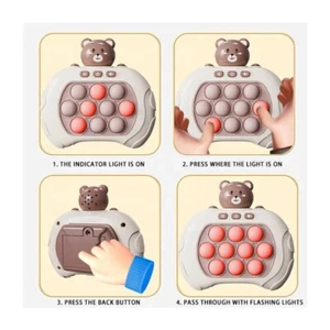 Kids Electronic Game Console Pop it Fidget Toy Fast Push Game Decompression Toy - Picture 1 of 5