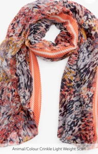 Animal Colour crinkle light weight wrap or head scarf made for next - Picture 1 of 1