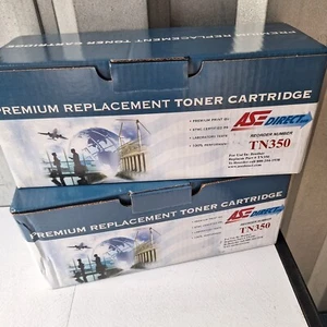 2pk TN350 Toner Cartridge DR350 Drum Unit Brother Intellifax-2820 2850 2910 2920 - Picture 1 of 4