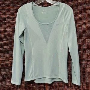 Maglia Nike Donna XS Blu Zonale Raffreddamento Relè Top Maglia Maglietta Corsa Atletica Palestra - Foto 1 di 8