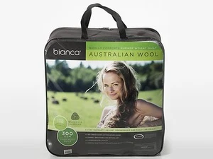Bianca Australian 300GSM Woolly Comforts Washable Summer Wool Quilt-All Sizes - Picture 1 of 1