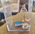 Dolls House Table Lampcup And Saucer And Book Miniature Reutter Porcelain