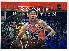 2022-23 Select Dalen Terry Rookie Revolution Rare Red Prizm RC Rookie Card