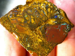 122 cts Australien Roh Matrix Yowah Koroit Opal Boulder Rough Roh Opale Sammler - Foto 1 di 4