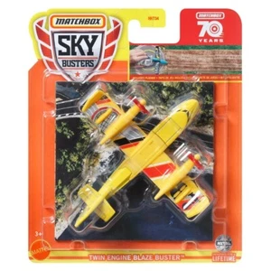 Matchbox Sky Busters 1/64 Twin Engine Blaze Buster Metal Aircraft Model Toy - Picture 1 of 1