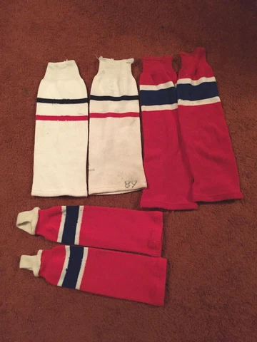 Montreal Canadiens Style Hockey Socks 3 Pairs Different Sizes Cover