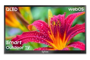 Sylvox 55'' QLED Smart Outdoor TV WEB OS IP55 weatherproof APP 4K Partial Sun - Picture 1 of 10