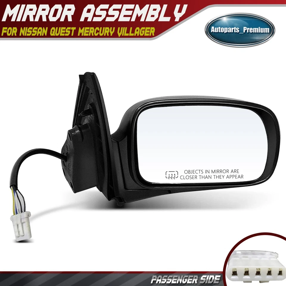 Espejo retrovisor eléctrico para pasajeros con calefacción plegable eléctrica para Nissan Quest Mercury Villager Foto 1 de 4