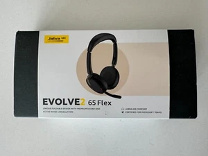 Jabra Evolve2 65 Flex Stereo Headset With USB-C, MS Teams, Zoom - Photo 1/15