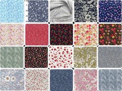 Rose & Hubble 100 % Baumwolle Ditsy Blumenmuster digital bedruckt Baumwollstoff 110 cm breit