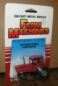 *ErtL 1/64 IH International 5088 Trattore Giocattolo #1797 1986 Cerchi Grigi NERO Cab Post - Foto 1 di 5