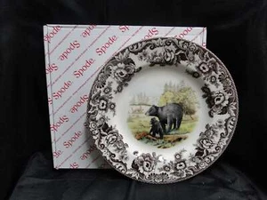 Spode Woodland Black Bear, England: NEW Dinner Plate (s), 10 1/2", Box - Picture 1 of 8