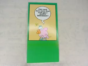 Vintage American Greetings Geburtstagskarte Humor - unbenutzt - Bild 1 von 3