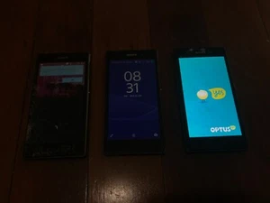 Lot of 3 x Sony Xperia Z1 Android Smartphones for Parts, Repairs AS IS - Picture 1 of 3