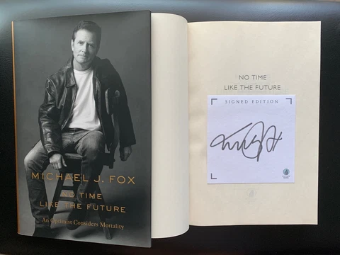 MICHAEL J. FOX Signed Edition Autographed NO TIME LIKE THE FUTURE Hardcover Book Cover