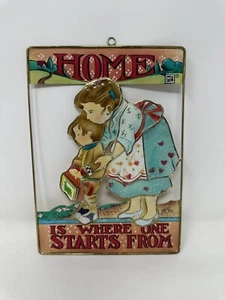 SELTEN VINTAGE 1998 MARY ENGELBREIT 8" x 6" METALL WANDBEHANG  - Bild 1 von 7