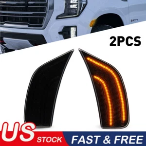 LED Side Marker Lamp Turn Signal Light For 2021 2022 Cadillac Escalade GMC Yukon - Picture 1 of 11