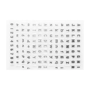 Alphabet Numbers Transparent Stamp Seal For Scrapbook - Picture 1 of 22