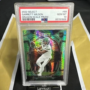 2022 Panini Select - Concourse Dragon Scale Prizm #88 Garrett Wilson /89 (RC) SP - Picture 1 of 2