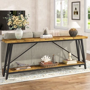 Tribesigns 180 CM Extra Long Sofa Table Behind Couch, Entry Console Table - Picture 1 of 10