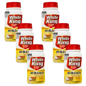 240pc White King Home Multi Purpose Fizzing Bleach Cleaning Tablets Lemon - Picture 1 of 5