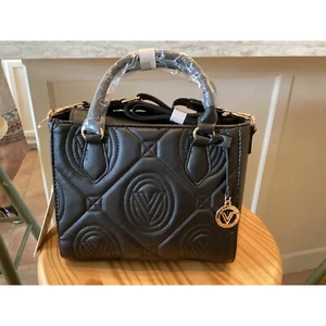 Valentino Orlandi Quilted Satchel Top Handle Crossbody Bag Designer Purse - Picture 1 of 5