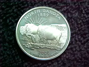 2006 S SILVER NORTH DAKOTA STATE QUARTER FROM SILVER PROOF SET - Picture 1 of 2