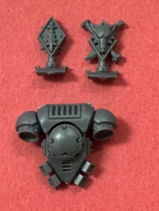 NEW Space Wolves GREY HUNTERS BACKPACK with DECOR  - Bits 40K - Picture 1 of 1