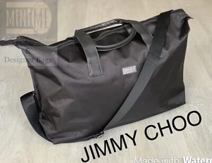 ππππJIMMY CHOO DESIGNER MENS Large BLACK Weekend GYM BAG New Sealed π! - Picture 1 of 6