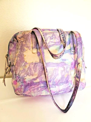 Prada Leather purse Napa Pink blue white tie dyed special edition purple yellow - Image 1 of 4
