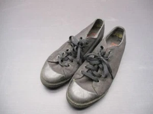 Chrome Size 10.5 Mens Black Canvas Kursk Red Sole Tennis Sneaker Pedal Shoes 2H - Picture 1 of 12