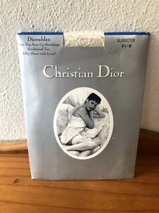 Christian Dior Diorables Lace Top Stockings Vintage Alabaster 91/2-10 - Picture 1 of 8