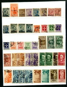 ITALIA COLONIE OCCUPAZIONI lotto di francobolli usati, linguellati e frammenti - Foto 1 di 6