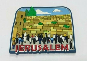 Sammlerstück Silikon Heiliges Jerusalem Klagemauer Israel Kühlschrankmagnet Judaica - Bild 1 von 3
