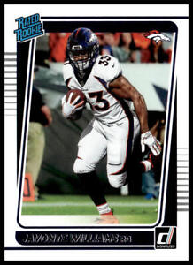 2021 Donruss Rated Rookie Javonte Williams Press Proof Red