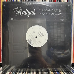 AALIYAH - I CARE 4 U / DON'T WORRY (12") 2003!!! RARE!!! TIMBALAND + JAZZE PHA - Picture 1 of 1