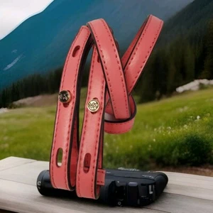NEW MICHAEL KORS CORAL PINK LEATHER REPLACEMENT CROSSBODY ADJUSTABLE PURSE STRAP - Picture 1 of 9
