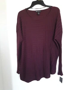 Neu mit Etikett Inc International Concepts weinroter Damenpullover Pullover Gr. L - Bild 1 von 3